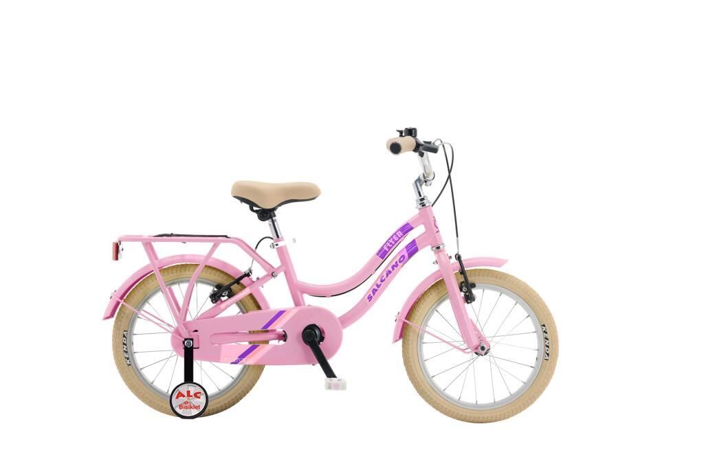 Salcano Flyer 16 Jant Kız Çoçuk Bisikleti (105/120 cm arası boy) Pudra Pembe