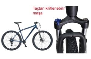 Salcano NG Team 100-9 29HD 19 Kadro 9 Vites Hidrolik Disk Fren Dağ Bisikleti (175/185 cm arası boy) Azur Mavi Beyaz