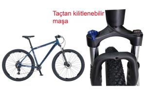 Salcano NG Team 100-9 29HD 19 Kadro 9 Vites Hidrolik Disk Fren Dağ Bisikleti (175/185 cm arası boy) Azur Mavi Beyaz