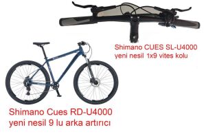 Salcano NG Team 100-9 29HD 19 Kadro 9 Vites Hidrolik Disk Fren Dağ Bisikleti (175/185 cm arası boy) Azur Mavi Beyaz