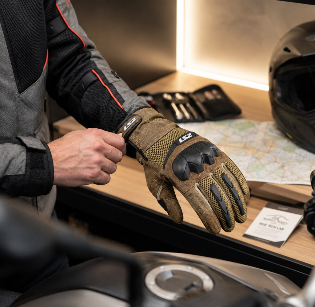 LS2 Kubra Yazlık Motosiklet Eldiveni Kp-1 Sertifikalı Ce Korumalı Alc Motosiklet