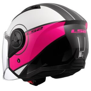 LS2 Airflow 2 Cover Açık Kask ECE 22.06 sertifikalı Beyaz Pembe - SMALL