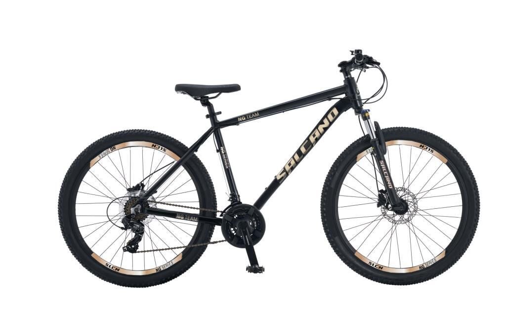Salcano NG Team 200 26HD 15 Kadro Hidrolik Disk Fren Dağ Bisikleti (150/175 cm boy) Siyah Altın