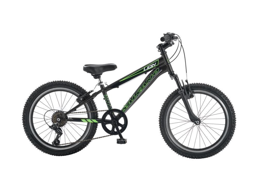 Salcano Lion 20 Jant Vitesli Erkek Çocuk Bisikleti (120-145 cm boy) Siyah Yeşil
