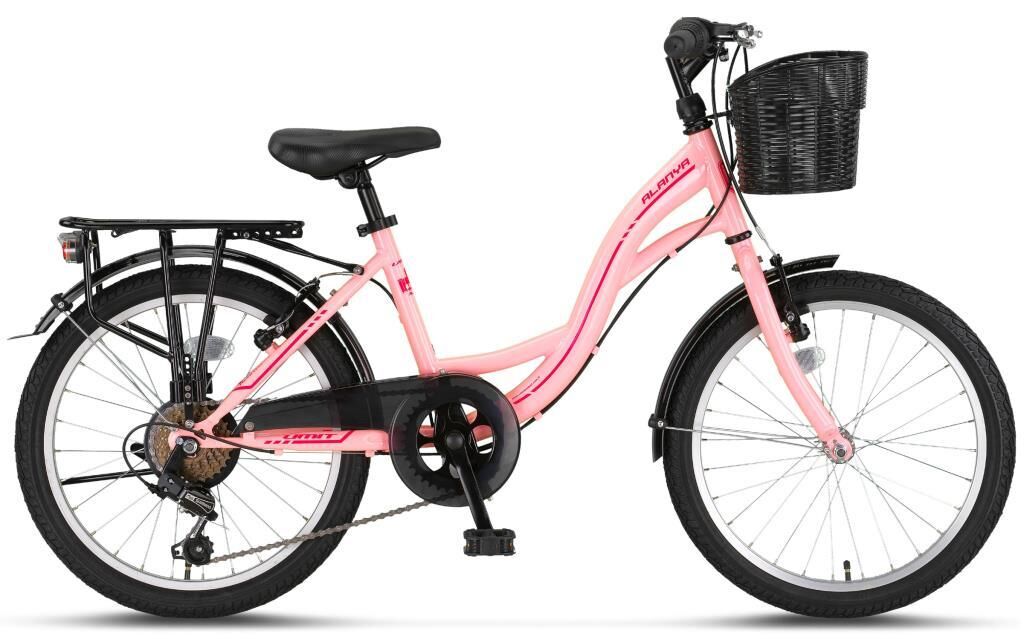 ÜMİT 2027 ALANYA 20 Jant Kız Çocuk Bisikleti (120/140 cm Boy) AÇIK PEMBE