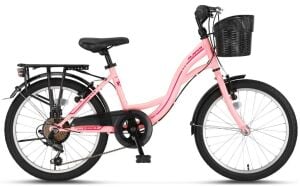 ÜMİT 2027 ALANYA 20 Jant Kız Çocuk Bisikleti (120/140 cm Boy) AÇIK PEMBE
