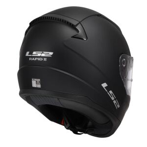LS2 Rapid 2 Motosiklet Kapalı Kask ECE 22.06 sertifikalı Mat Siyah - XLARGE
