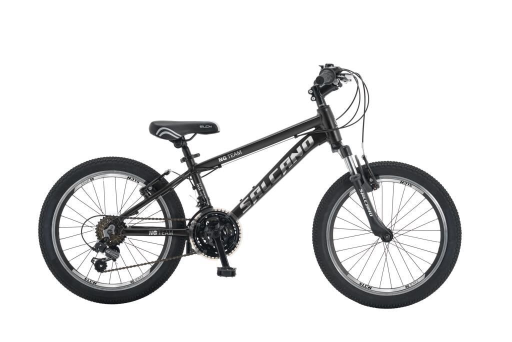 Salcano NG Team 20V11 18 Vites Erkek Çocuk Bisikleti (120-145 cm boy) Siyah Gümüş