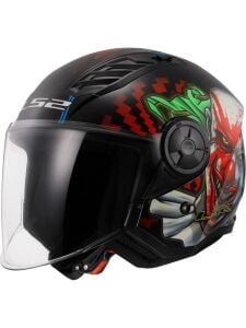 LS2 Airflow 2 Happy Dreams Açık Kask ECE 22.06 sertifikalı Mat