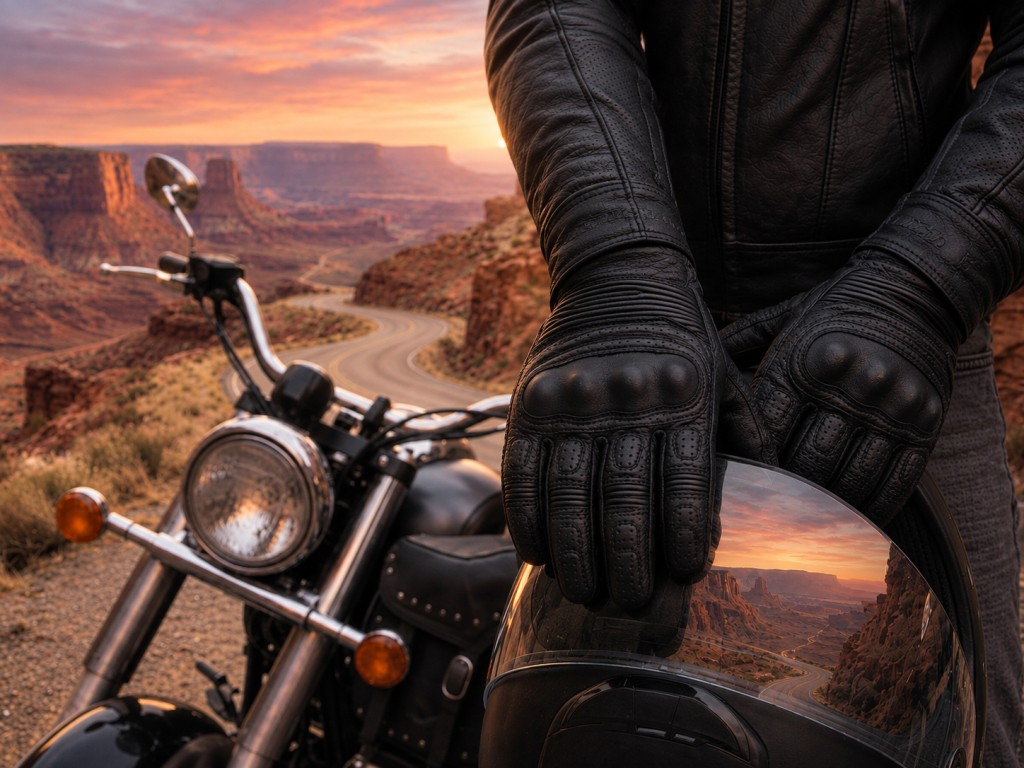 Vexo Contra Air Yazlık Deri Motosiklet Eldiveni - Alc Motosiklet MEDIUM