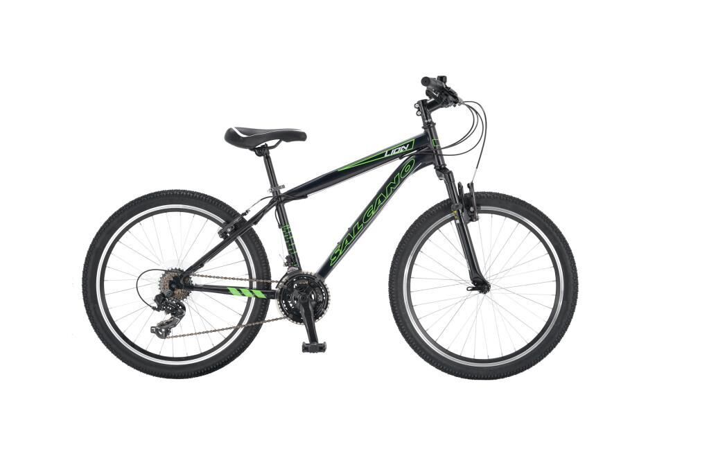 Salcano Lion 24V Jant Çocuk Bisikleti (135 ile 155 cm arası boy) Siyah Yeşil Beyaz