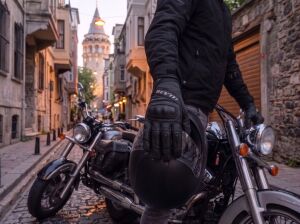 Revit Sand 4 H2O Su Geçirmez Motosiklet Eldiveni Kp-1 Sertifikalı Ce Korumalı Alc Motosiklet Siyah - XLARGE