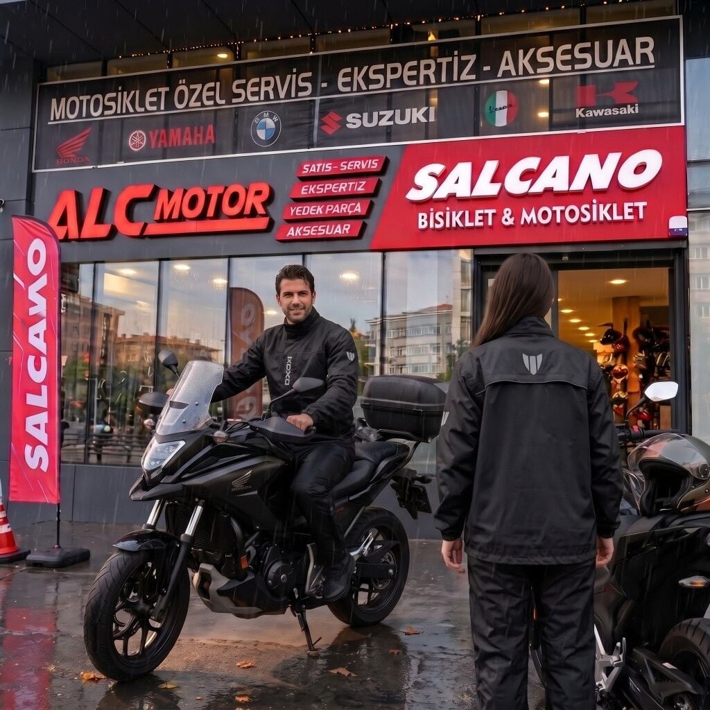 Vexo Hurricane Motosiklet Yağmurluk Takımı (Alt Üst Set) - Alc Motosiklet Siyah - 2XLarge