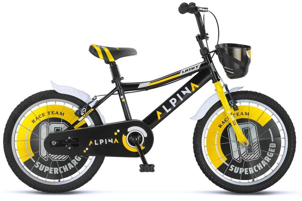 Ümit Alpina 20 Jant Çocuk Bisikleti 2047 (120-140 cm arası boy) Siyah Sarı