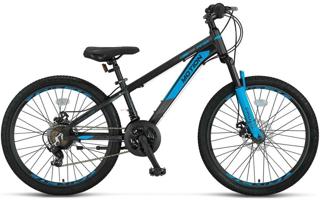 Ümit Motion 24 Jant Disk Fren Dağ Bisikleti 2478 (130 / 155 cm arası boy) Siyah Mavi