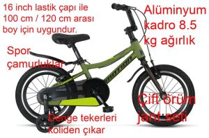 Ümit Motion 16 Jant Hafif Erkek Çocuk Bisikleti 1673 (100-120 cm arası boy) Haki