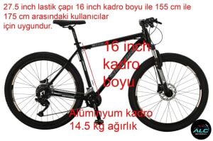 Salcano NG Future 27.8HD 16 Kadro, Hidrolik Fren, Dağ Bisikleti, Cues 18 Vites (155 -175 cm arası boy) Siyah Yeşil