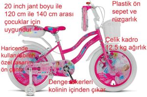 Ümit Princess 20 Jant Kız Çocuk Bisikleti 2008 (120-140 cm Boy)