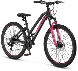 Ümit Motion 24 Jant Disk Fren Genç Kız Bisikleti 2479 (130 / 155 cm arası boy) Siyah Pembe