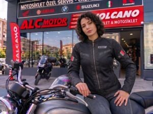 LS2 Blade Air Kadın Motosiklet Montu A Sertifikalı Ce Korumalı Alc Motosiklet