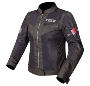 LS2 Blade Air Kadın Motosiklet Montu A Sertifikalı Ce Korumalı Alc Motosiklet Siyah Kırmızı - MEDIUM