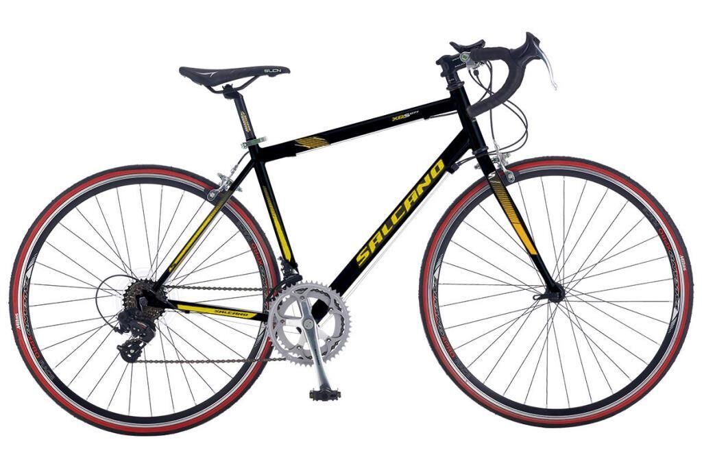 Salcano XRS077 17 Kadro Yarış Bisikleti (160-170 cm boy) Siyah Sarı
