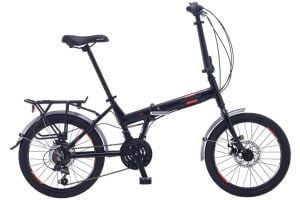 SALCANO Slcn 120MD 21 Vites 20 Jant Disk Fren Katlanır Bisiklet Siyah Turuncu