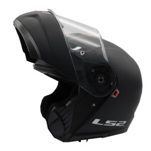 LS2 Strobe 2 Motosiklet Çene Açılır Kask Ece 22.06 Sertifikalı Alc Motosiklet Mat Siyah - MEDIUM