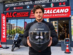 LS2 Strobe 2 Motosiklet Çene Açılır Kask Ece 22.06 Sertifikalı Alc Motosiklet Mat Siyah - XLARGE