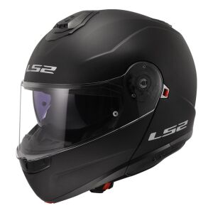 LS2 Strobe 2 Motosiklet Çene Açılır Kask Ece 22.06 Sertifikalı Alc Motosiklet Mat Siyah - XLARGE