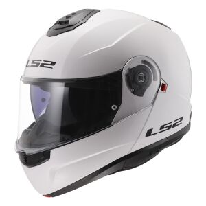 LS2 Strobe 2 Motosiklet Çene Açılır Kask Ece 22.06 Sertifikalı Alc Motosiklet Beyaz - 2XLarge