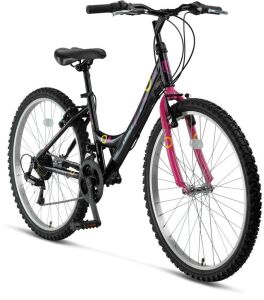Ümit Colorado 24 Jant Genç Kız Bisikleti 2400 (135 / 155 cm arası boy) Siyah Pembe