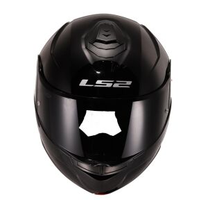 LS2 Strobe 2 Motosiklet Çene Açılır Kask Ece 22.06 Sertifikalı Alc Motosiklet Parlak Siyah - LARGE