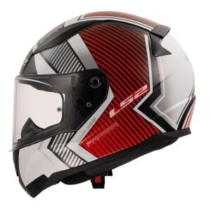 LS2 Rapid 2 Extra Motosiklet Kapalı Kask ECE 22.06 sertifikalı BEYAZ KIRMIZI - SMALL