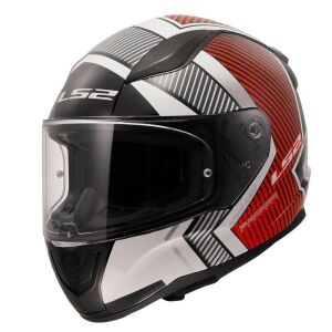 LS2 Rapid 2 Extra Motosiklet Kapalı Kask ECE 22.06 sertifikalı BEYAZ KIRMIZI - LARGE