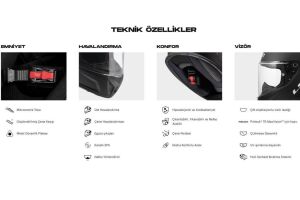 LS2 Rapid 2 Extra Motosiklet Kapalı Kask ECE 22.06 sertifikalı BEYAZ KIRMIZI - LARGE