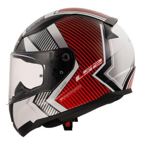 LS2 Rapid 2 Extra Motosiklet Kapalı Kask ECE 22.06 sertifikalı BEYAZ KIRMIZI - X Large