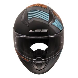 LS2 Rapid 2 Extra Motosiklet Kapalı Kask ECE 22.06 sertifikalı Mat Gri Neon Turuncu - MEDIUM
