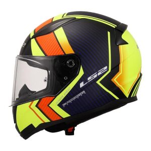 LS2 Rapid 2 Extra Motosiklet Kapalı Kask ECE 22.06 sertifikalı Mat Neon Sarı Navy - SMALL