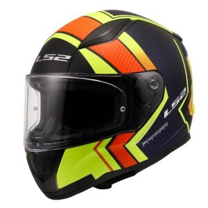 LS2 Rapid 2 Extra Motosiklet Kapalı Kask ECE 22.06 sertifikalı Mat Neon Sarı Navy - MEDIUM