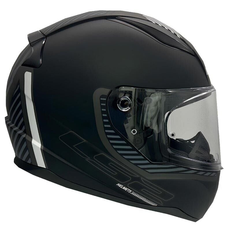 LS2 Rapid 2 Extra Motosiklet Kapalı Kask ECE 22.06 sertifikalı Mat Siyah Gri - SMALL