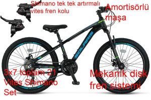 Ümit Solaris 26 Jant Alüminyum Disk Fren Dağ Bisikleti 2651 (145-165 cm arası boy) Siyah Mavi