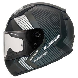 LS2 Rapid 2 Extra Motosiklet Kapalı Kask ECE 22.06 sertifikalı Mat Siyah Gri - LARGE