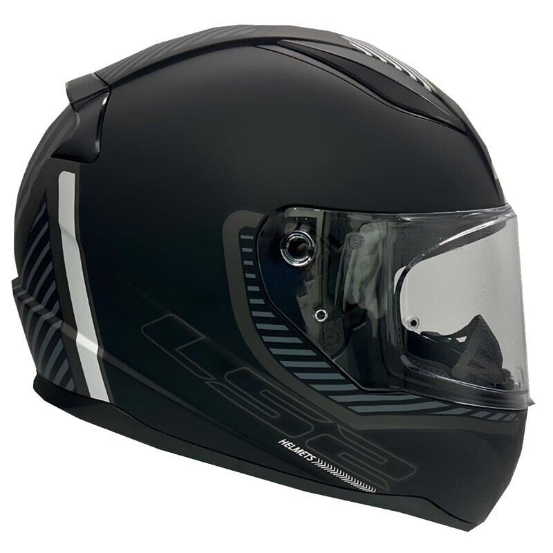 LS2 Rapid 2 Extra Motosiklet Kapalı Kask ECE 22.06 sertifikalı Mat Siyah Gri - X Large