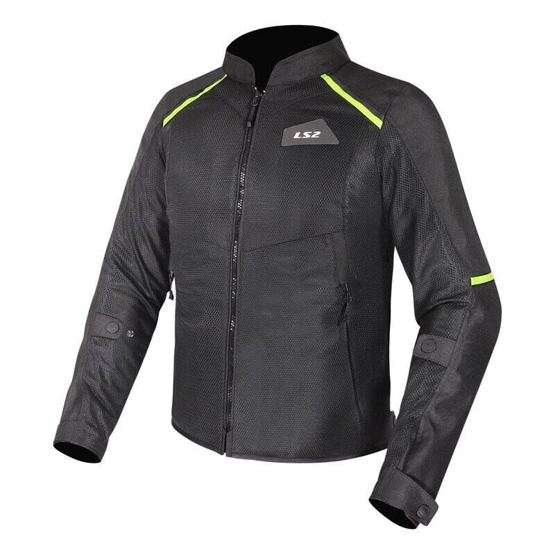 LS2 Breeze Yazlık Motor Montu Siyah Neon Sarı - XXLARGE
