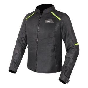 LS2 Breeze Yazlık Motor Montu Siyah Neon Sarı - XXLARGE