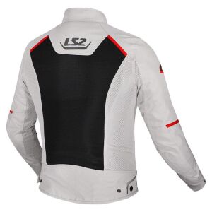 LS2 Breeze Yazlık Motor Montu Gri Siyah Kırmızı - 3X Large