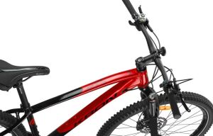 Kron XC500 29HD 19 Kadro Hidrolik Disk Fren 20 Vites Dağ Bisikleti (175 cm üstü boy) Siyah Kırmızı