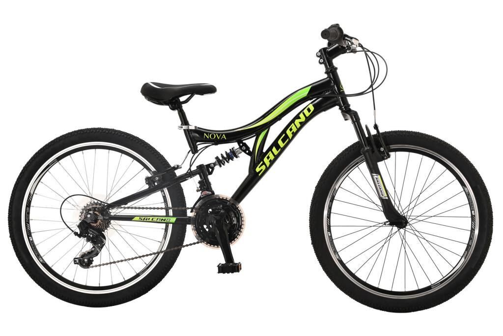Salcano Nova 24V Çift Amortisörlü Bisiklet (140 ile 160 cm arası boy)