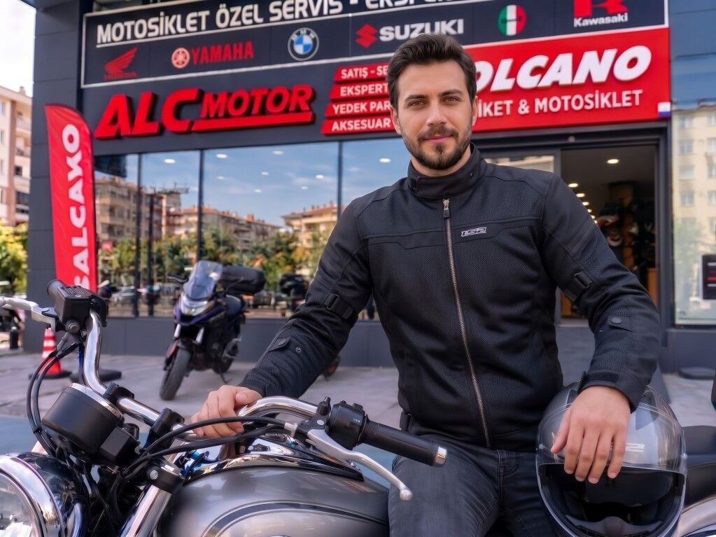 LS2 Riva 4 Mevsim Su Geçirmez Motosiklet Montu A Sertifikalı Ce Korumalı Alc Motosiklet Siyah - LARGE